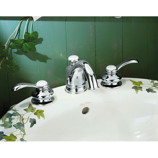 K1226542BZ,CP Kohler Fairfax Widespread Bathroom Faucet with Drain